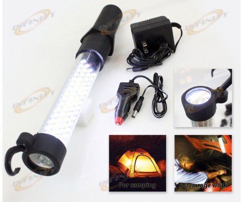 60 + 13000MCD 9 LED CORDLESS WORK FLASH LIGHT RECHARGABLE WORKLIGHT